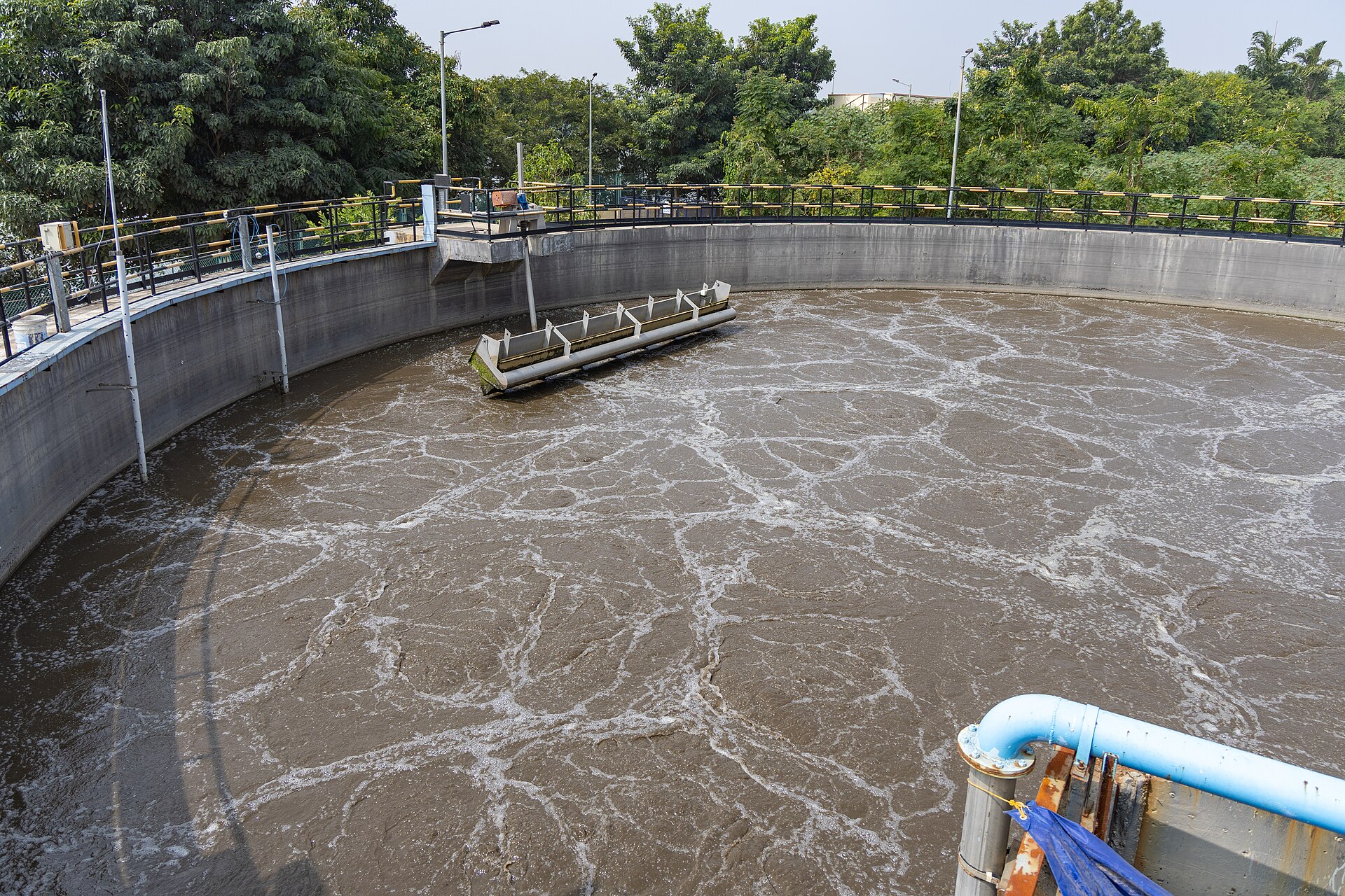 污水处理厂曝气池在线监测现场